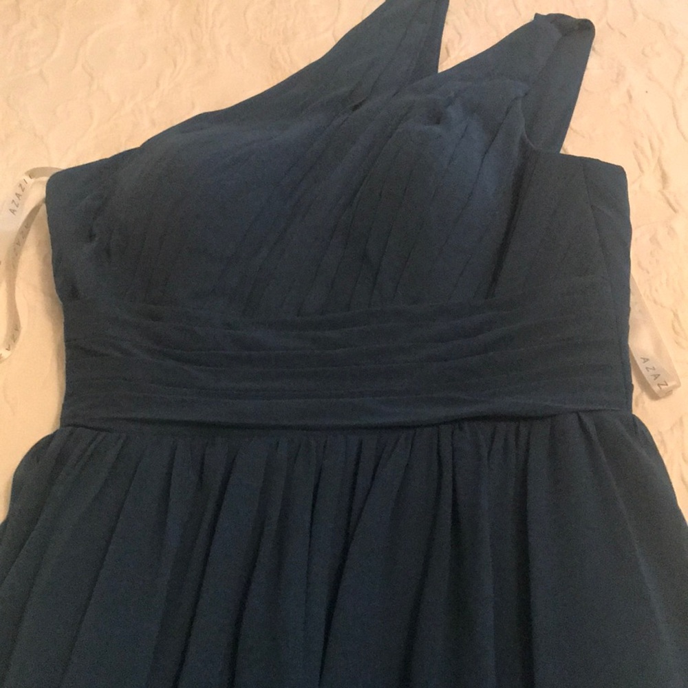 Formal one shoulder gown/ bridesmaid dress